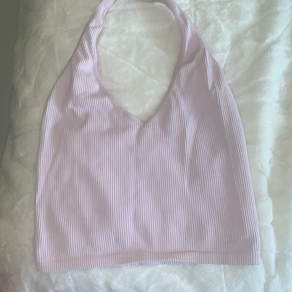Light pink ribbed crop top.  UO